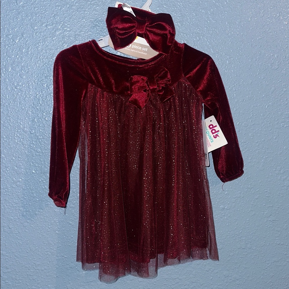 Red Velvet Kids Dress